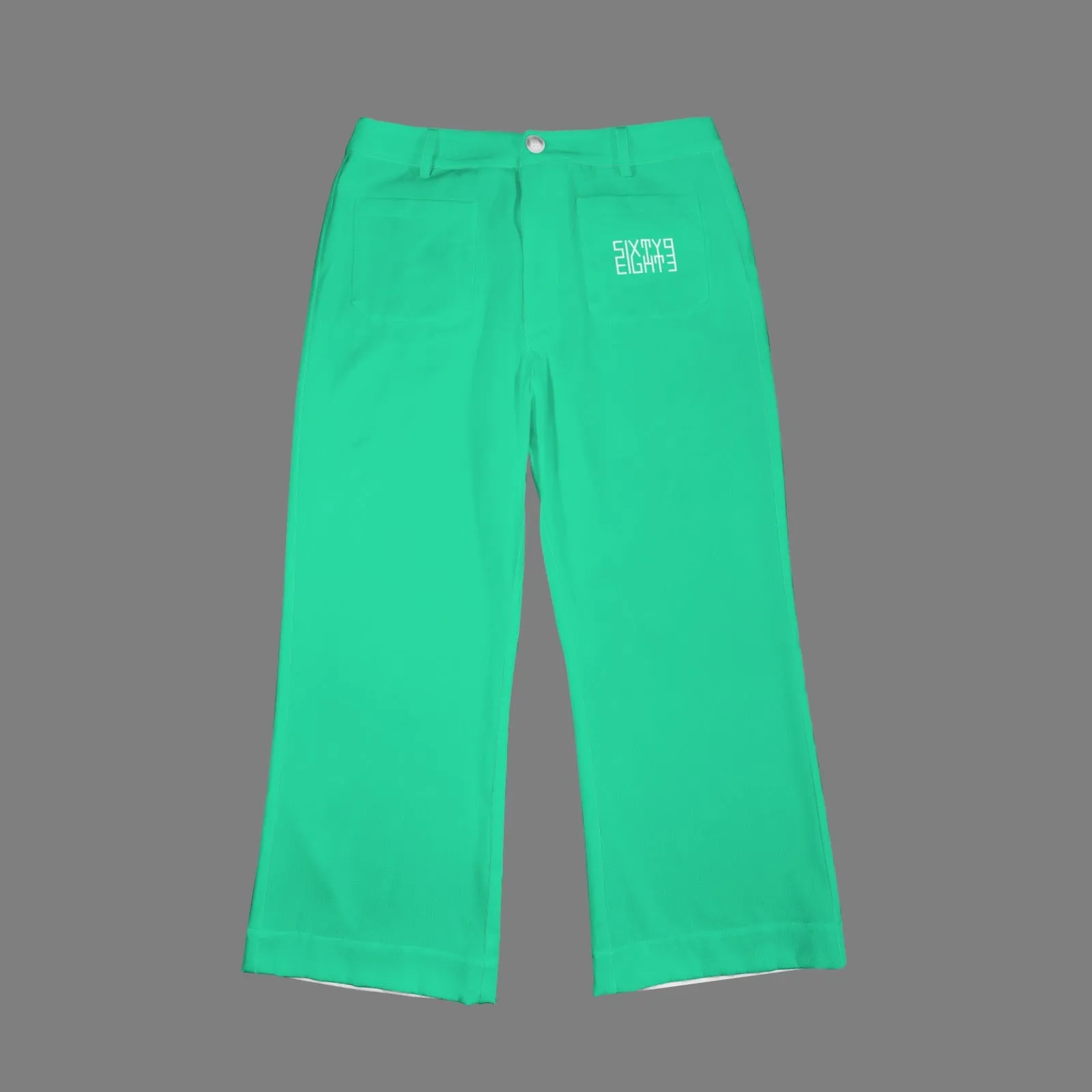 Sixty Eight 93 High Waist Pocket Flared Cropped Pants