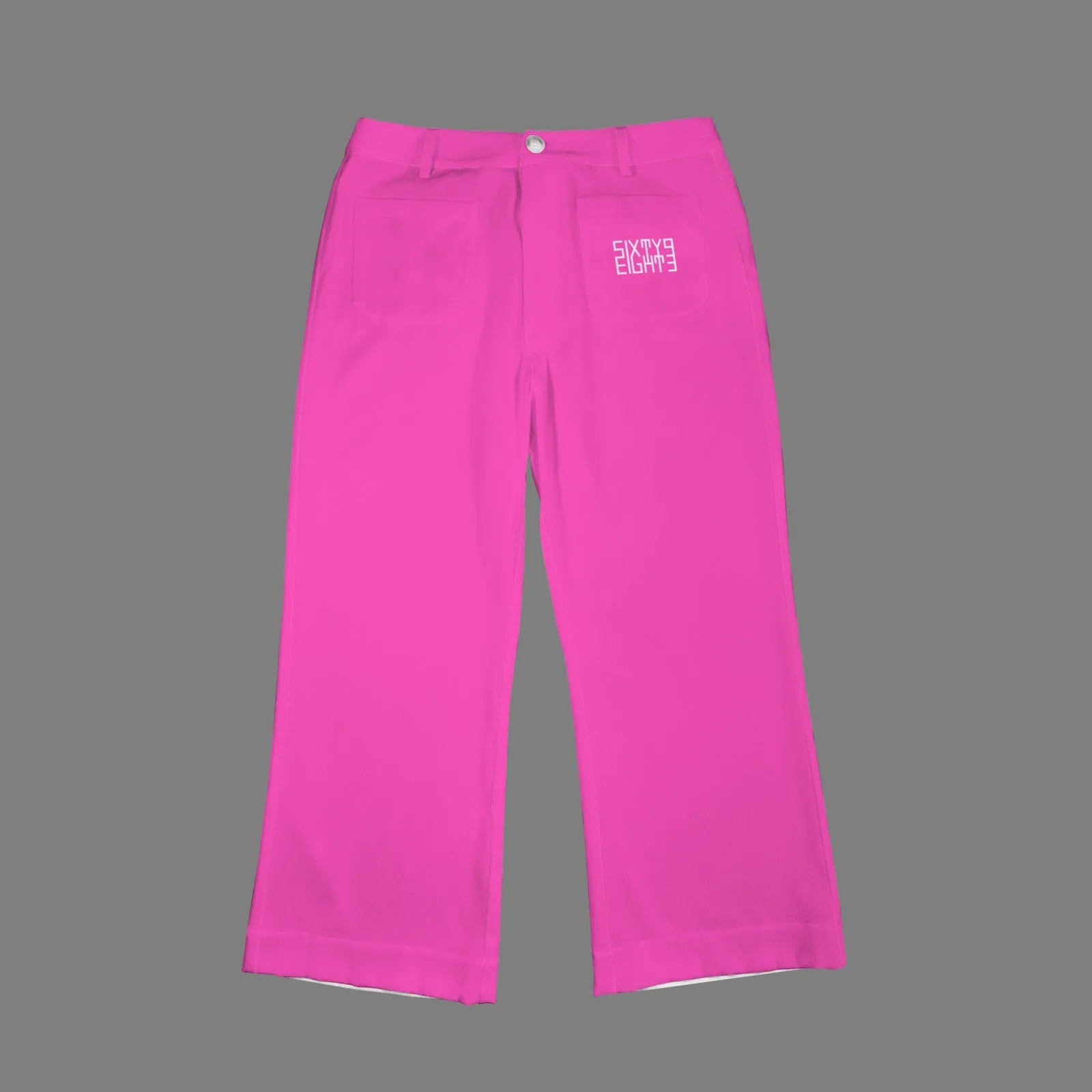 Sixty Eight 93 High Waist Pocket Flared Cropped Pants