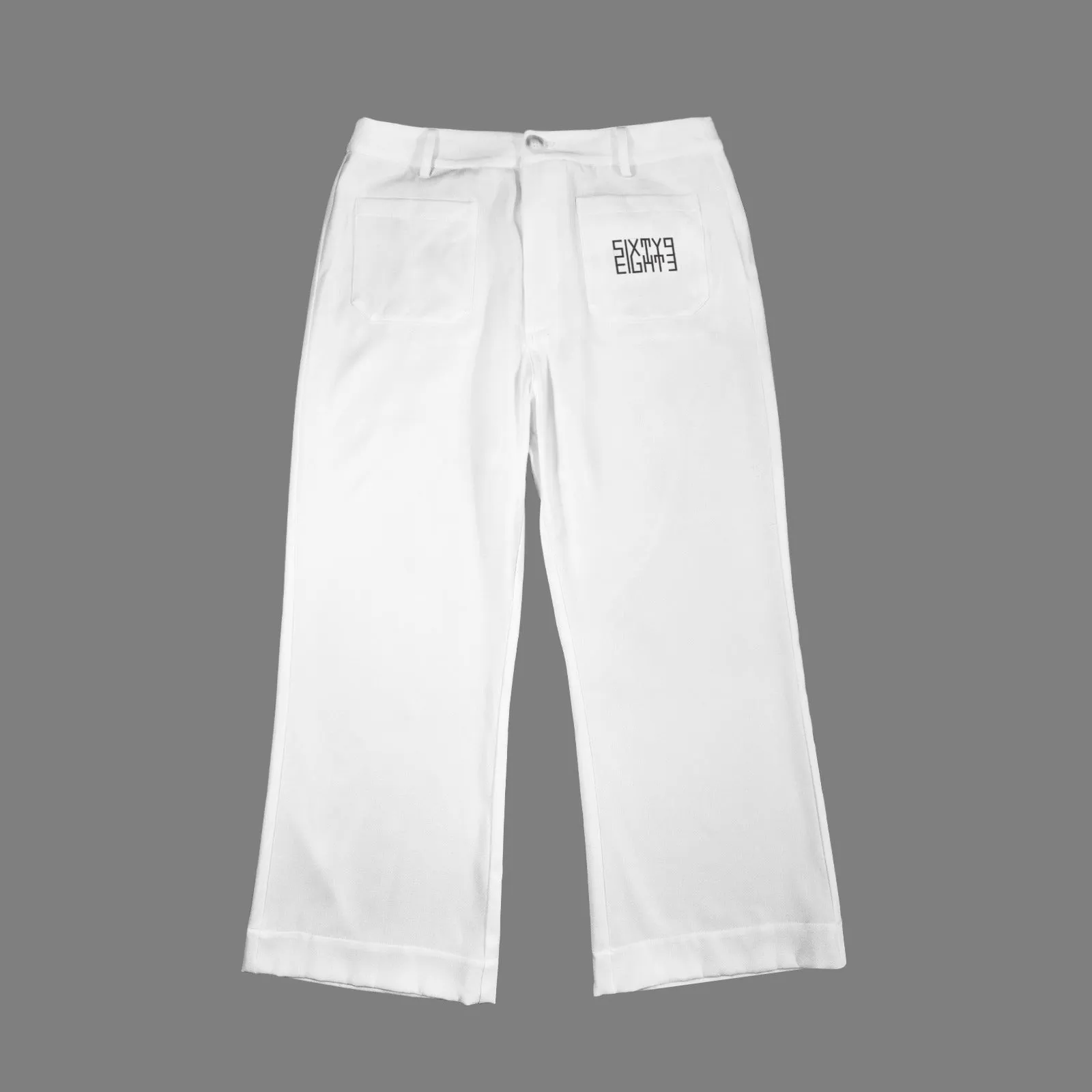 Sixty Eight 93 High Waist Pocket Flared Cropped Pants