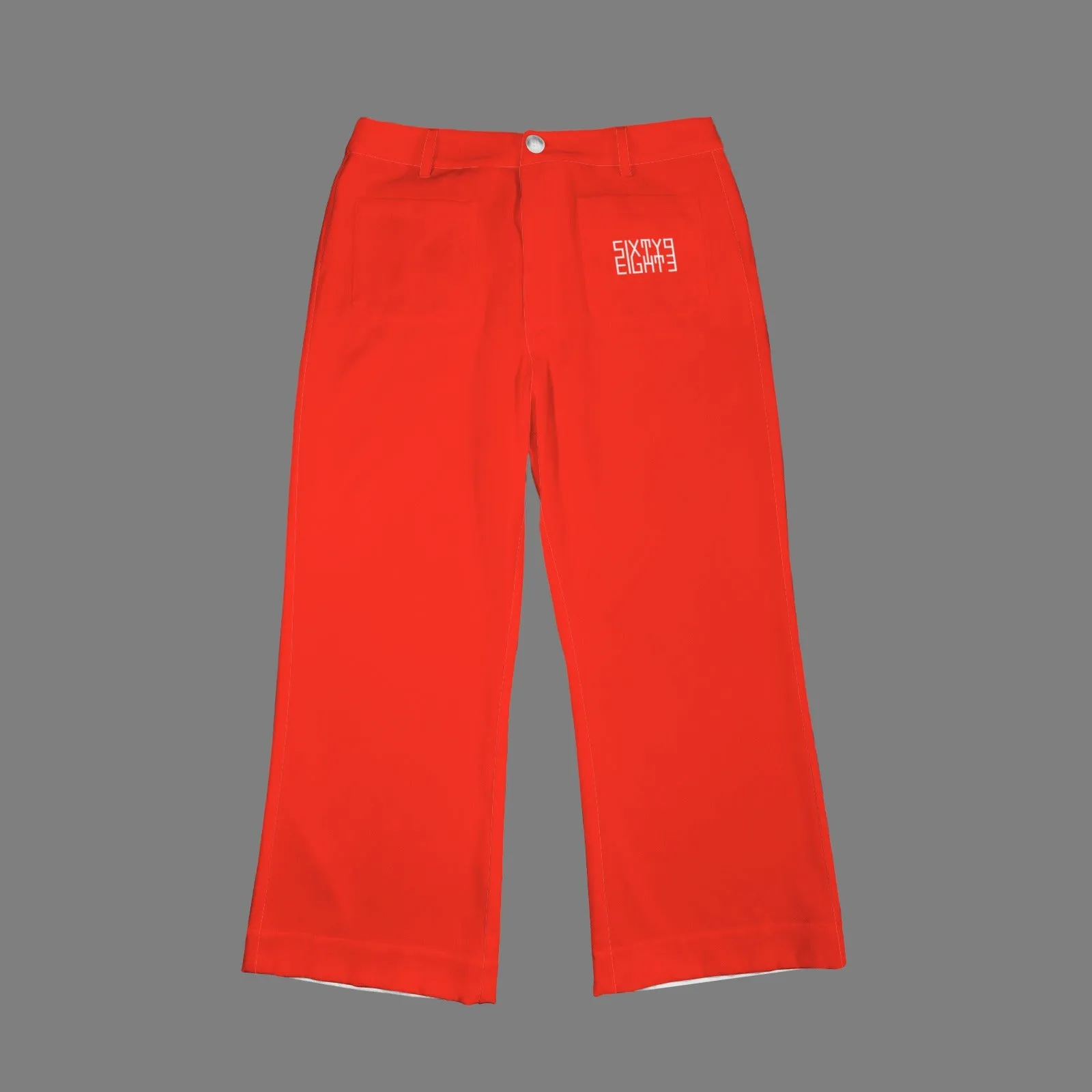 Sixty Eight 93 High Waist Pocket Flared Cropped Pants