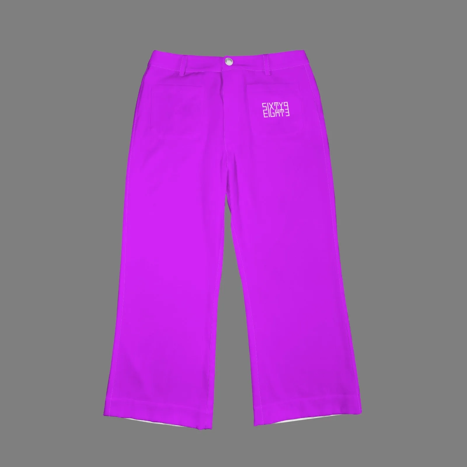 Sixty Eight 93 High Waist Pocket Flared Cropped Pants