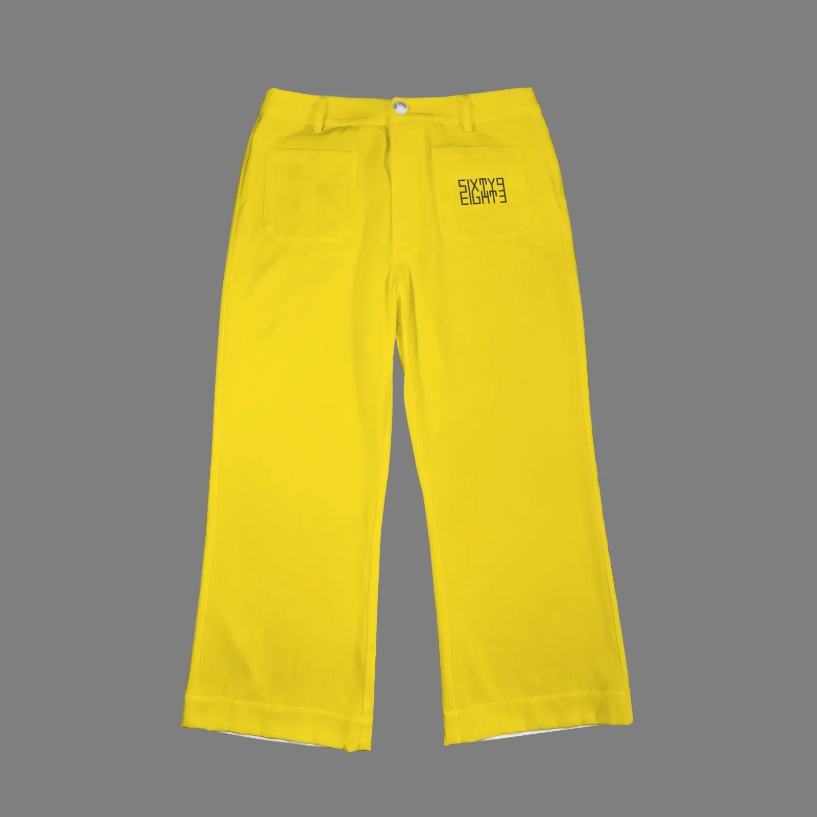 Sixty Eight 93 High Waist Pocket Flared Cropped Pants