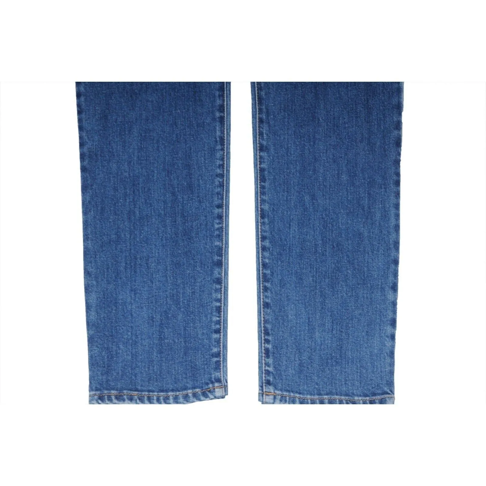 SlimJeans Blue Indigo Knee Slashed Distressed Logo Denim