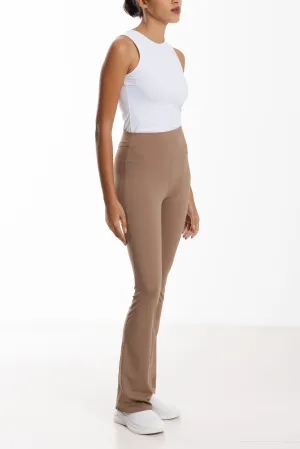 Split-Hem Flared Pants