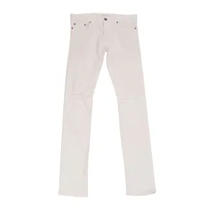 SS13 Knee Slashed Jeans (White)