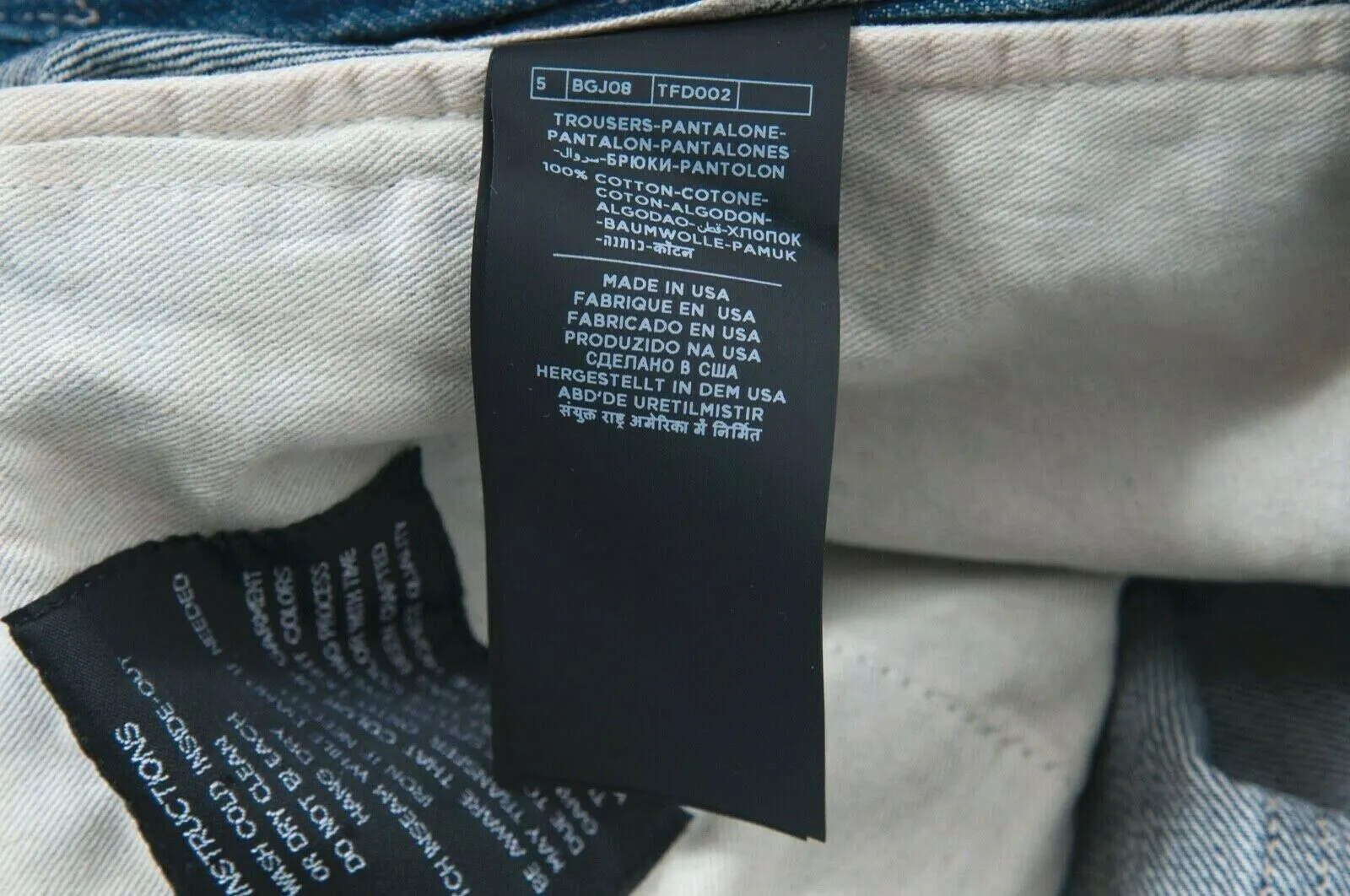 Straight Leg Blue Indigo Selvedge Denim Jeans