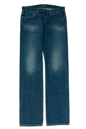 Straight Leg Blue Indigo Selvedge Denim Jeans