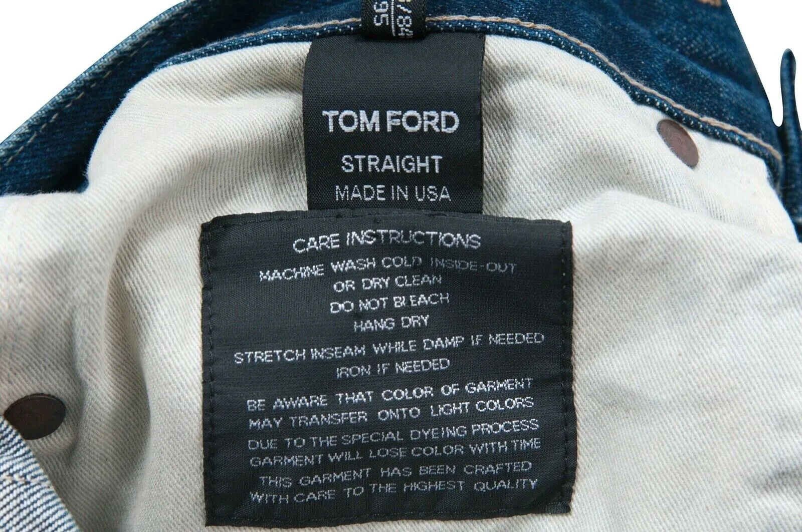 Straight Leg Blue Indigo Selvedge Denim Jeans