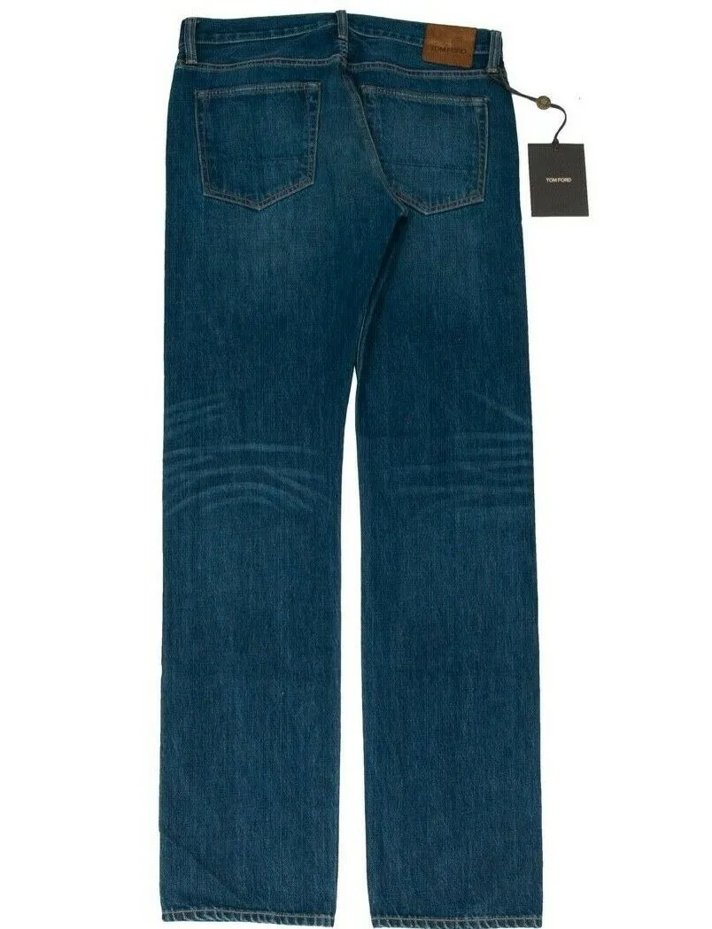 Straight Leg Blue Indigo Selvedge Denim Jeans