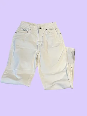 Sunset blues vintage white mom jeans size 11
