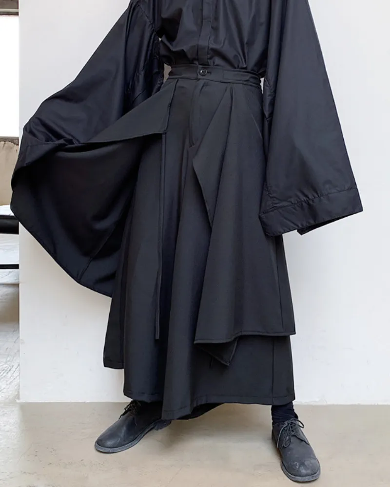 Techwear Layered Custom Hakama Pants