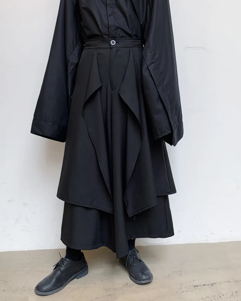 Techwear Layered Custom Hakama Pants