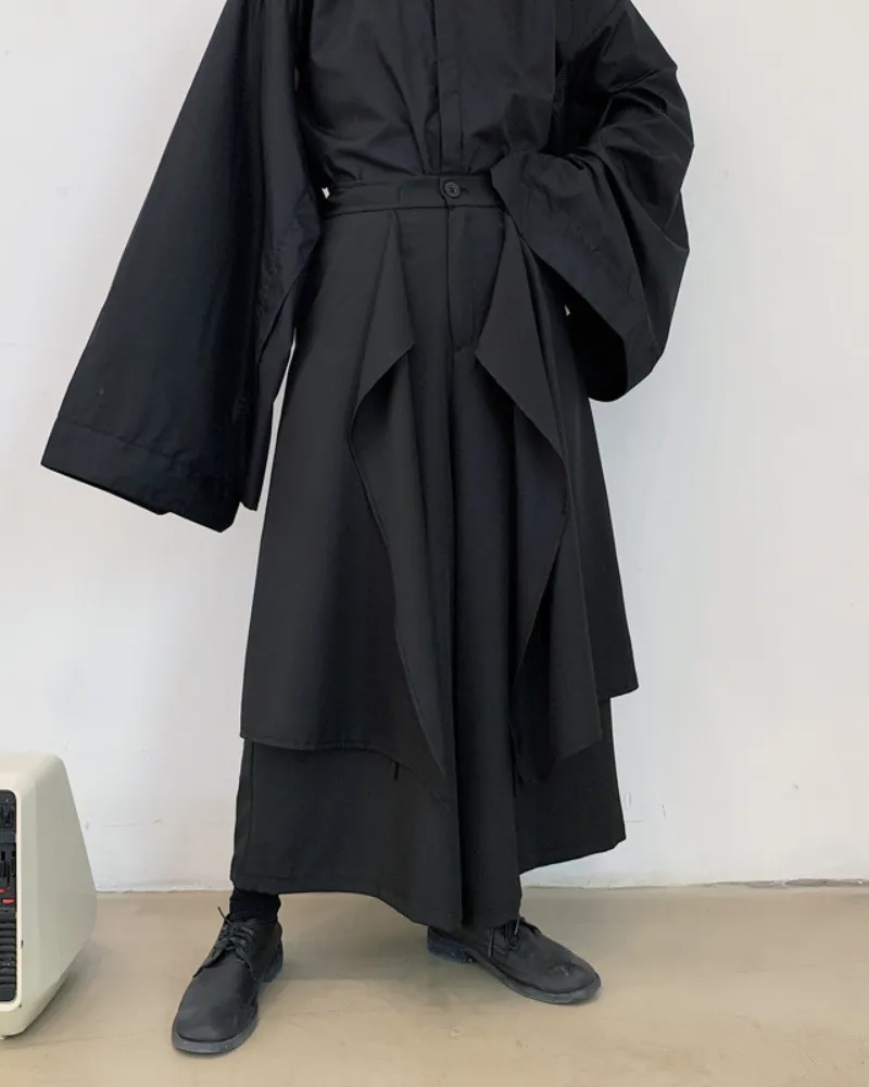Techwear Layered Custom Hakama Pants