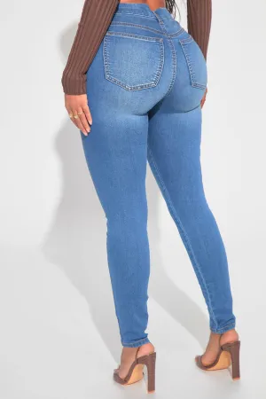 Them Curves High Waist Jeans - Medium Blue Wash