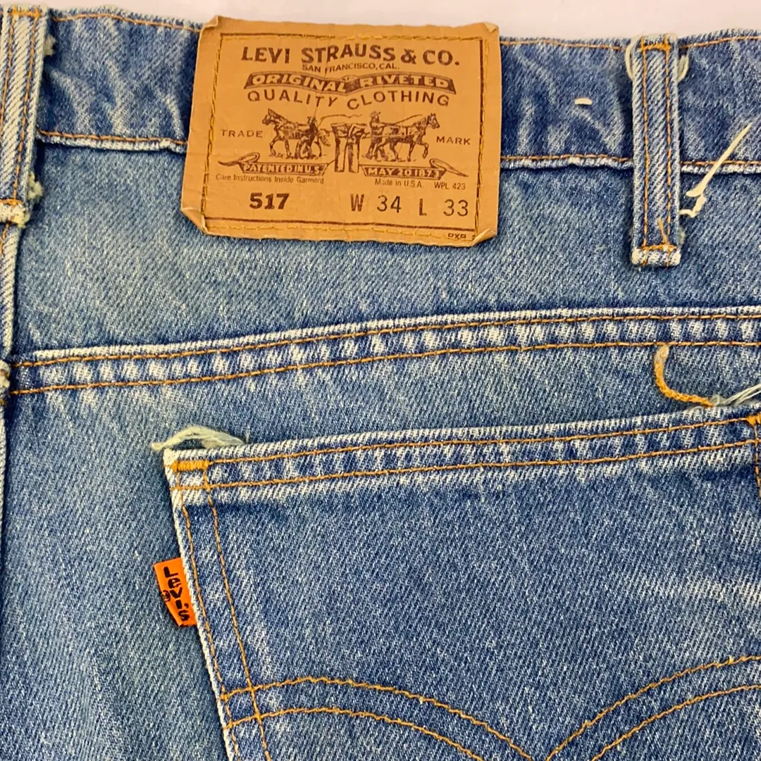 Vintage 517 Levi’s blue Denim Jeans - W34