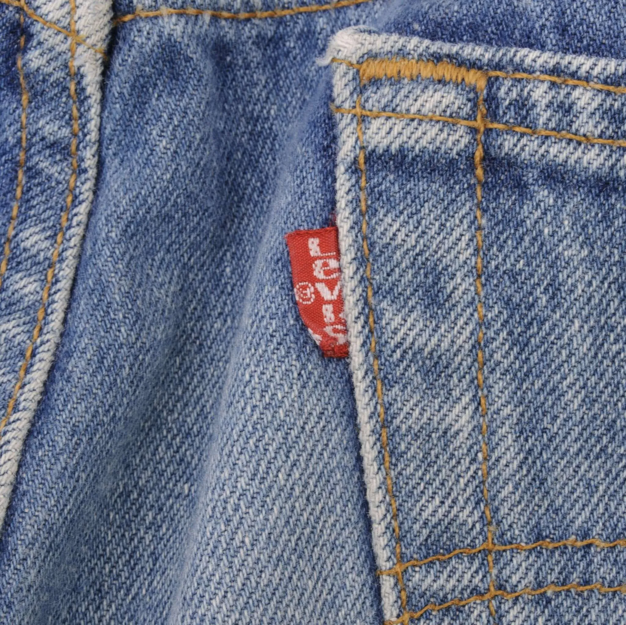 VINTAGE LEVIS 501 JEANS INDIGO 1980S SIZE W36 L35 MADE IN USA