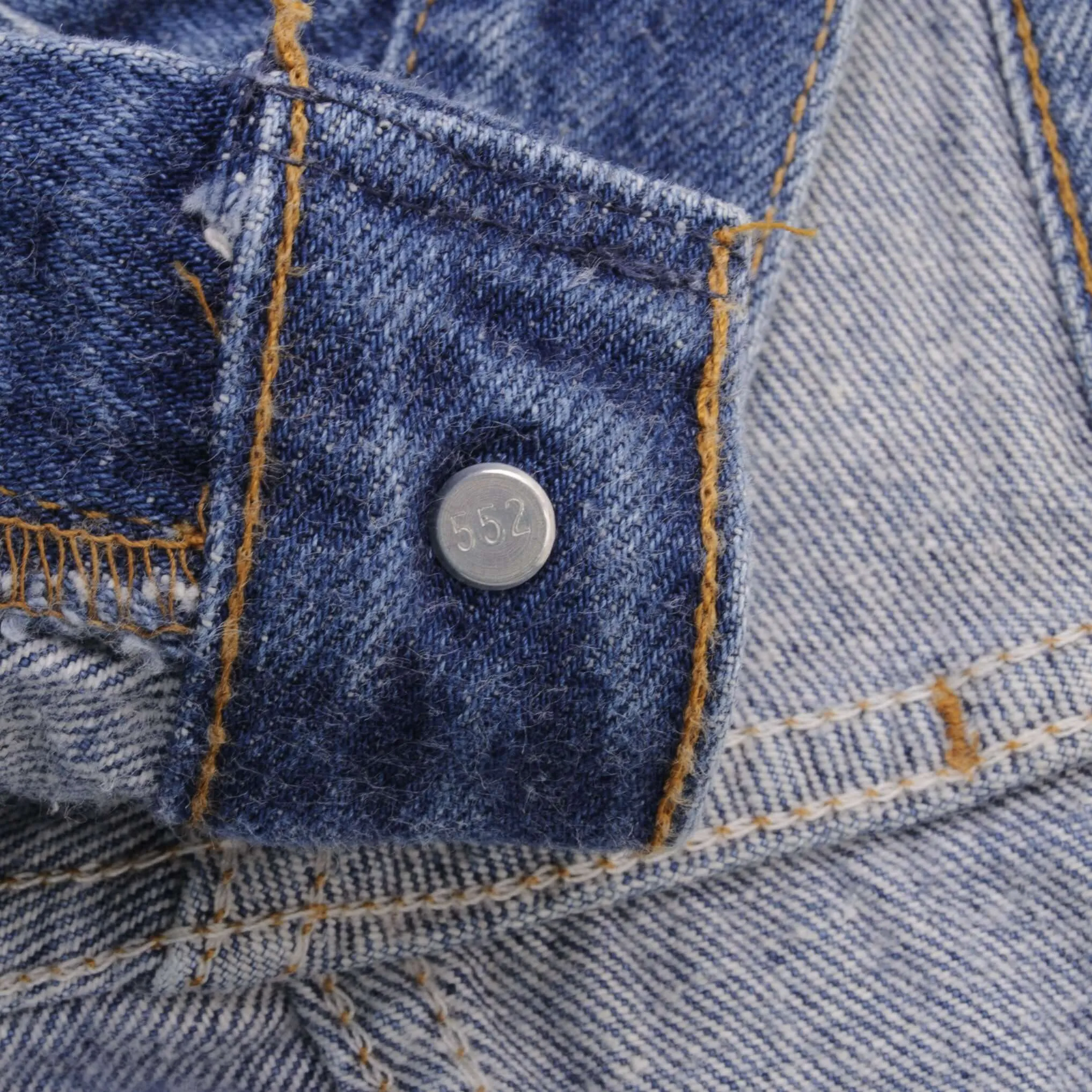 VINTAGE LEVIS 501 JEANS INDIGO 1980S SIZE W36 L35 MADE IN USA