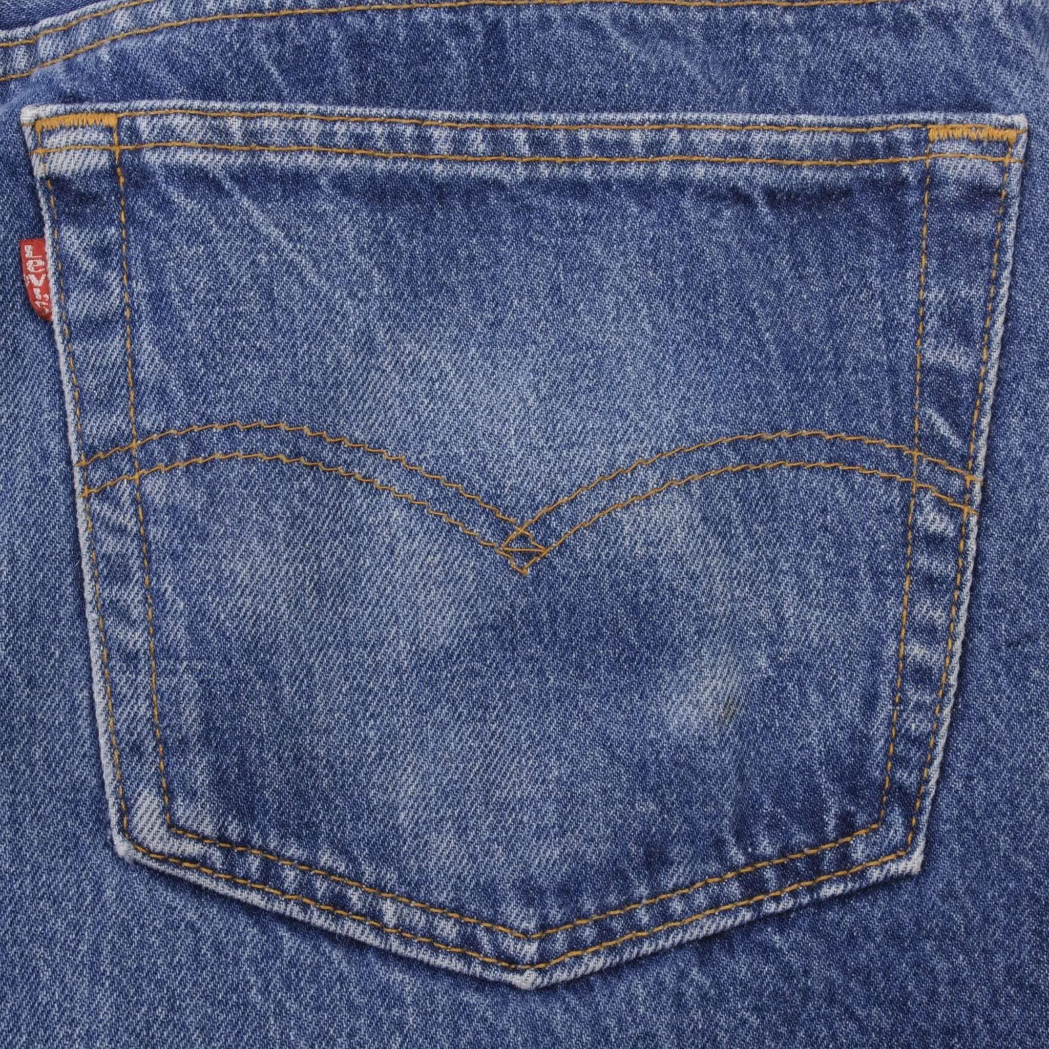 VINTAGE LEVIS 501 JEANS INDIGO 1980S SIZE W38 L30 MADE IN USA