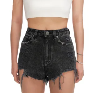 Wilderness Rock Black Short Jeans