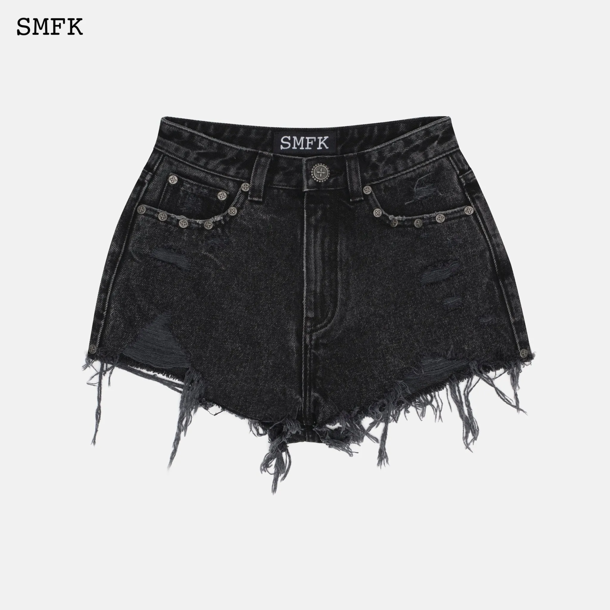 Wilderness Rock Black Short Jeans