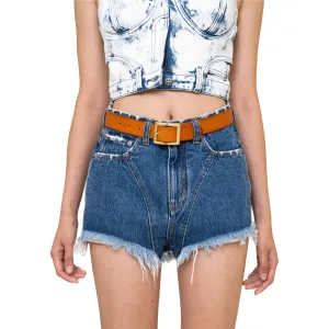 WildWorld Ocean Blue Cowboy Short Jeans