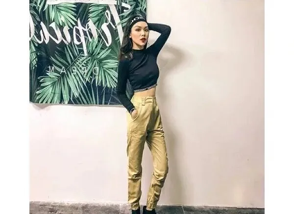 Women's Autumn High-Waist Army Loose Ankle-Length Cargo Pants