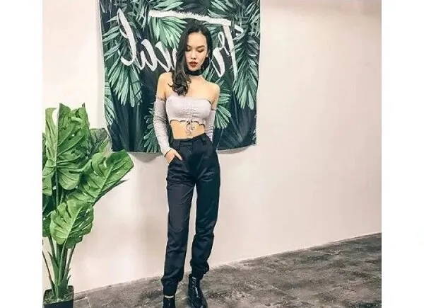Women's Autumn High-Waist Army Loose Ankle-Length Cargo Pants
