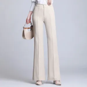 Women's High Waist Flared Trousers Plus Sizes