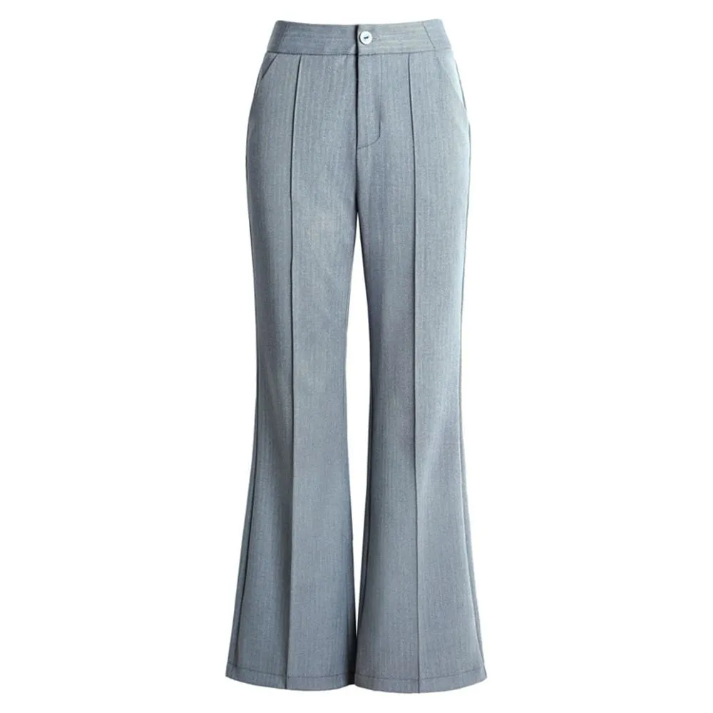 Women's High Waist Flared Trousers Plus Sizes