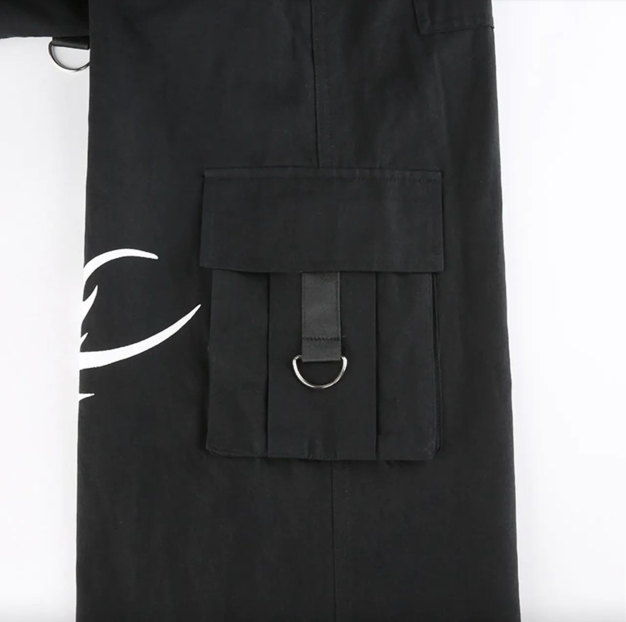 Women's Spring/Autumn Gothic Bandage Wide Leg Casual Pants