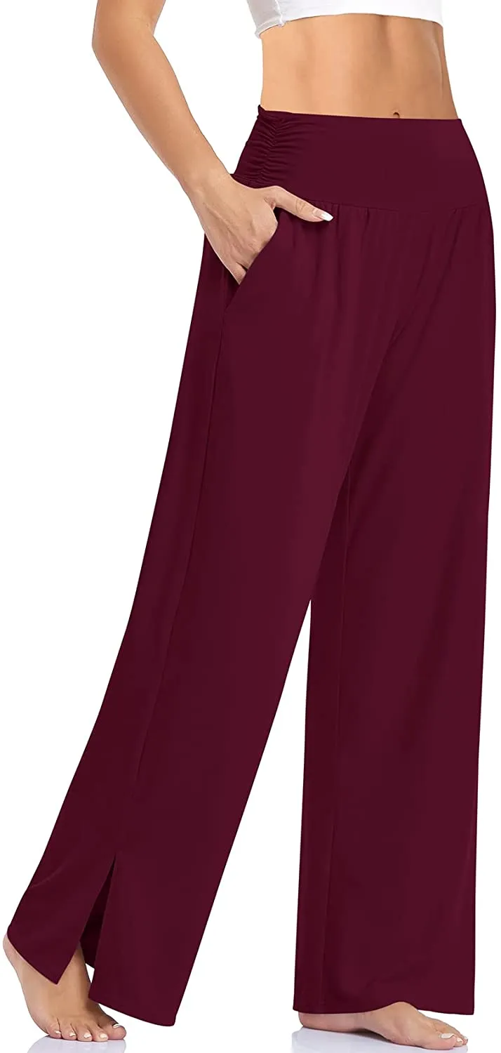 Womens Wide Leg Yoga Pants