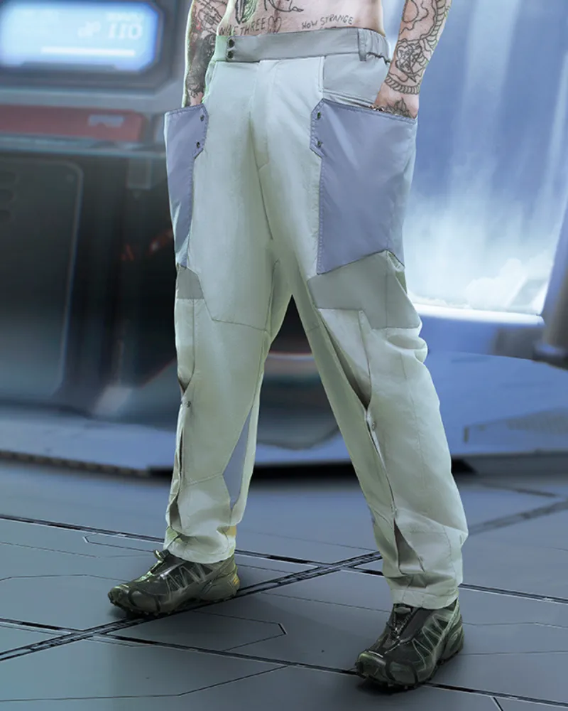 XIPHEVIL Cyberpunk Above The Clouds Fleece Waterproof Pants